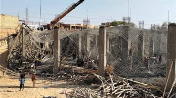 مصرع 4 أشخاص وإصابة آخر من الشرقية إثر إنهيار سقف مصنع تحت الإنشاء بالعبور