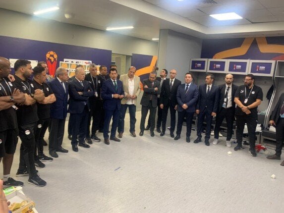 وزير الرياضة وأبو ريدة يهنئان المنتخب الوطني تحت 20 عاما بالفوز على جنوب أفريقيا وزير الرياضة وأبو ريدة يهنئان المنتخب الوطني تحت 20 عاما بالفوز على جنوب أفريقيا
