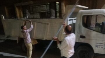 وقف أعمال بناء مخالف في بني سويف