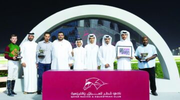 الفرس &quot;كِمكيت&quot; تحصد كأس الغارية
