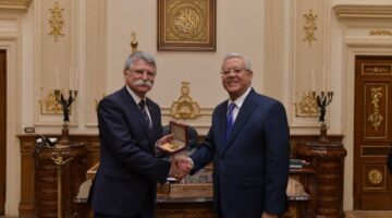 رئيس مجلس النواب يستقبل رئيس برلمان المجر