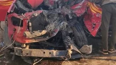 إصابة 6 أشخاص فى حادث تصادم سيارتين بطريق السويس الصحراوي إصابة 6 أشخاص فى حادث تصادم سيارتين بطريق السويس الصحراوي