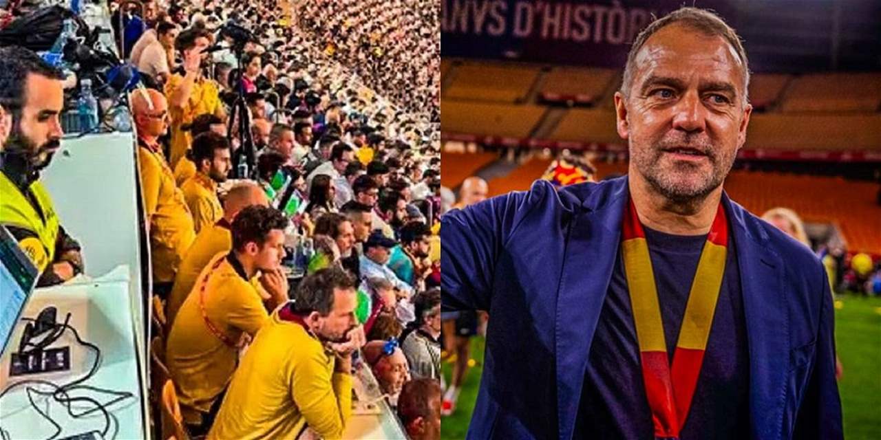 جهاز تحليلي كبير رافق فليك في نهائي كأس ملك إسبانيا جهاز تحليلي كبير رافق فليك في نهائي كأس ملك إسبانيا
