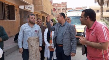 وكيل صحة الشرقية يشرف على تسليم موقع مركز طب الأسرة بـ بردين