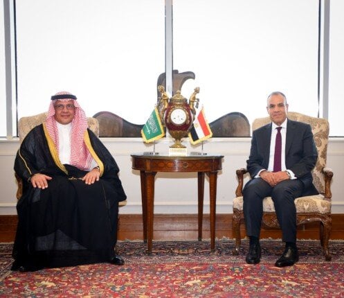 وزير الخارجية يستقبل أمين مجلس التنسيق الأعلى المصري السعودي وزير الخارجية يستقبل أمين مجلس التنسيق الأعلى المصري السعودي