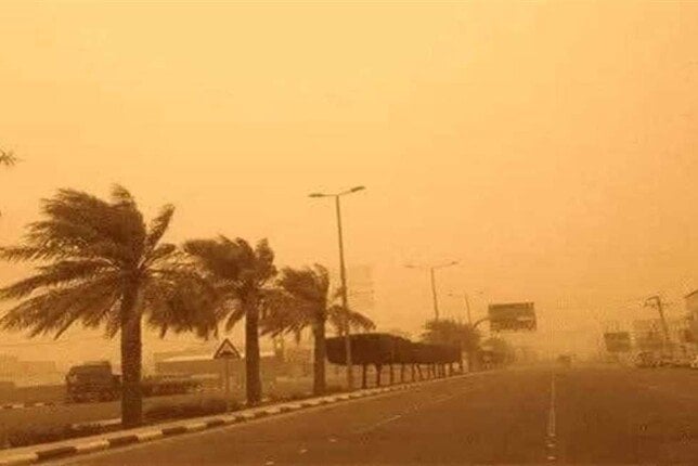 عاصفة ترابية وأمطار رعدية.. تفاصيل حالة الطقس حتى نهاية الأسبوع الجاري عاصفة ترابية وأمطار رعدية.. تفاصيل حالة الطقس حتى نهاية الأسبوع الجاري