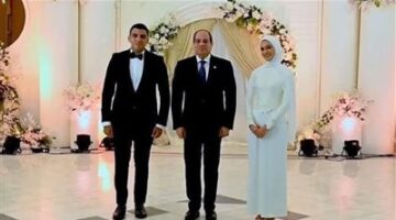 زوجة الشهيد مالك مهران عن حضور الرئيس السيسى عقد قران نجلتها: قال للعريس خد بالك منها