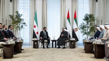 محمد بن زايد يؤكد دعم الإمارات لسوريا