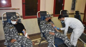 مديرية أمن الوادي الجيديد تنظم حملة للتبرع بالدم