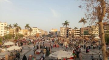 الغناء الشعبي الأبرز.. مظاهر الاحتفال بشم النسيم في ساحة مسجد أبو الحجاج بالأقصر