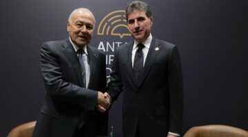 أبو الغيط يلتقي رئيس إقليم كردستان العراق