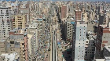 تركيب «كمرات» كباري مسار المرحلة الأولى من مترو الإسكندرية