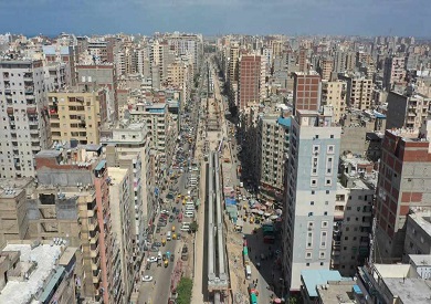 النقل: تركيب كمرات كباري مسار المرحلة الأولى من مترو الإسكندرية النقل: تركيب كمرات كباري مسار المرحلة الأولى من مترو الإسكندرية