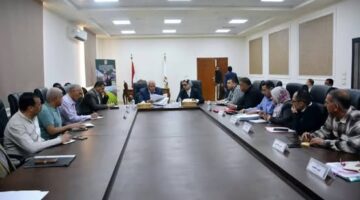محافظ الوادي الجديد يترأس اجتماعا لمتابعة جاهزية مجمع الخدمات الحكومية