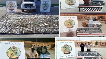 إحباط محاولات تهريب.. قوات حرس الحدود تكثف جهودها خلال الفترة الماضية على كافة الاتجاهات الاستراتيجية للدولة