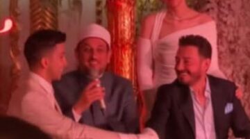 احتفال هشام جمال وليلى زاهر بعقد قرانهما