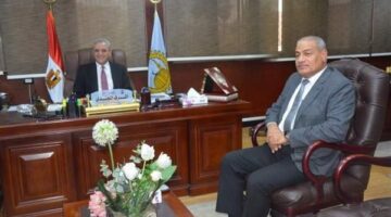 محافظ الغربية يستقبل رئيس شركة جنوب الدلتا الجديد ويُشيد بجهود سلفه