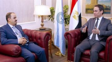 وزير الإعلام اليمني يزور ماسبيرو لبحث التعاون المشترك