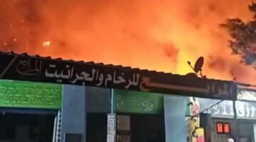 السيطرة على حريق هائل بمخلفات القمامة في طنطا