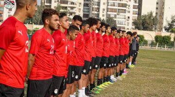 منتخب مصر للشباب بالزي التقليدي أمام جنوب إفريقيا في افتتاح كأس الأمم