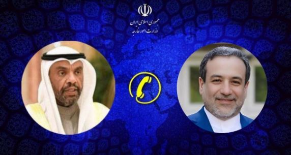 محادثة هاتفية بين وزيري خارجية إيران والكويت بشأن المفاوضات غير المباشرة مع أمريكا