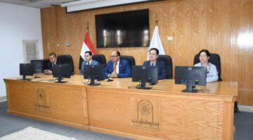 جامعة حلوان تبحث سبل التعاون في مجال الطب الصيني التقليدي مع أحد الجامعات الصينية