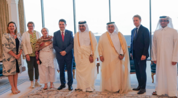 &nbsp;وزير المالية يجتمع مع أعضاء بمجلس الشيوخ الفرنسي