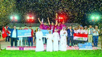 &quot;العنابي&quot; بطلا لدولية يد الهجانة