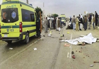 إصابة 8 أشخاص في حادث تصادم سيارتين بطريق الإسكندرية الصحراوي إصابة 8 أشخاص في حادث تصادم سيارتين بطريق الإسكندرية الصحراوي