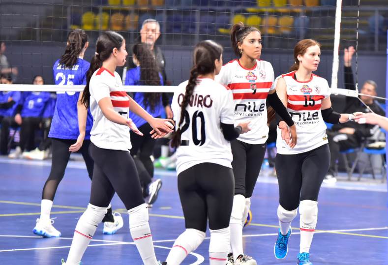 الزمالك يتأهل لنصف نهائي بطولة إفريقيا للطائرة للسيدات