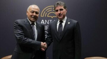 أبو الغيط يلتقي رئيس إقليم كردستان العراق على هامش منتدى أنطاليا الدبلوماسي