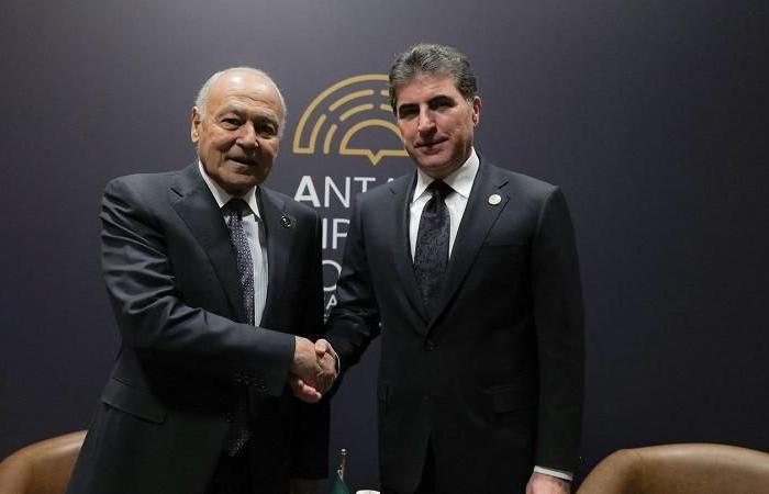أبو الغيط يلتقي رئيس إقليم كردستان العراق على هامش منتدى أنطاليا الدبلوماسي أبو الغيط يلتقي رئيس إقليم كردستان العراق على هامش منتدى أنطاليا الدبلوماسي