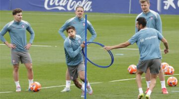 أتلتيكو مدريد يتدرب في غياب باريوس