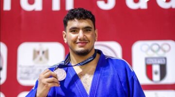 أحمد محمد إبراهيم يتوج بفضية بطولة الجمهورية للجودو تحت 20 سنة