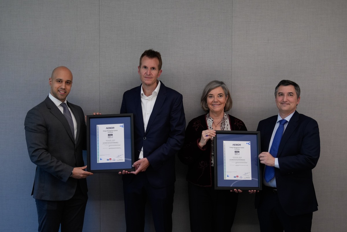 أكسونا تحصل على شهادة ISO 50001 لإدارة الطاقة لمحطات تحلية المياه في قطر أكسونا تحصل على شهادة ISO 50001 لإدارة الطاقة لمحطات تحلية المياه في قطر