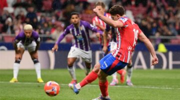 ألفاريز يقود أتلتيكو مدريد لقب الطاولة على بلد الوليد في الدوري الإسباني