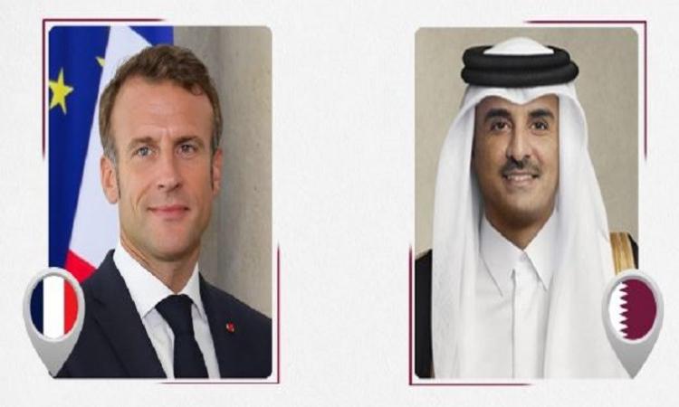 أمير قطر يبحث هاتفيا مع الرئيس الفرنسي تطورات الأوضاع في قطاع غزة أمير قطر يبحث هاتفيا مع الرئيس الفرنسي تطورات الأوضاع في قطاع غزة