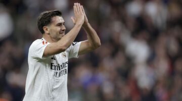 إبراهيم دياز يُحمس جماهير ريال مدريد قبل مباراة أرسنال