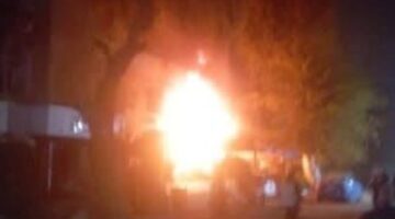 نشوب حريق بمستودع أنابيب في منيا القمح بالشرقية