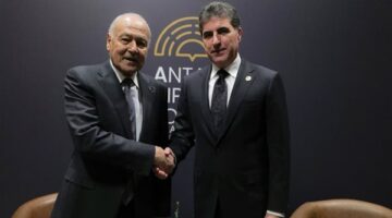 ابو الغيط يلتقي رئيس إقليم كردستان العراق في إطار مشاركته في منتدى أنطاليا للدبلوماسية