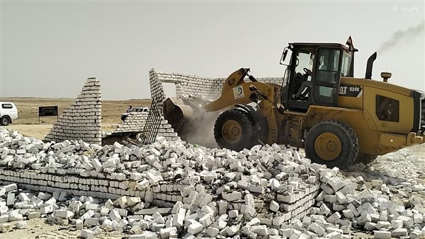 ازالة 6حالات تعدى على أرض أملاك الدولة بوادي النطرون ازالة 6حالات تعدى على أرض أملاك الدولة بوادي النطرون