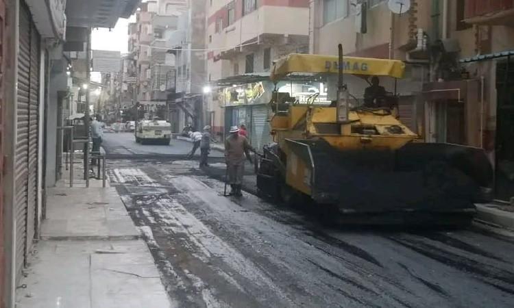 استمرار رصف ورفع كفاءة شارع ٩٩ بنطاق حي العرب والمناخ ببورسعيد استمرار رصف ورفع كفاءة شارع ٩٩ بنطاق حي العرب والمناخ ببورسعيد