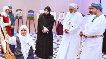 افتتاح المعرض الفني السابع للأشخاص ذوي الإعاقة بصحار