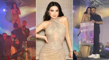 اقتحم المسرح.. معجب يفاجئ سيرين عبد النور بحفل الأردن