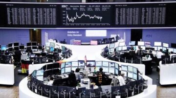 الأسهم الأوروبية تتراجع مع بدء تطبيق الرسوم الجمركية الأمريكية المضادة