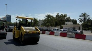 «الأشغال» تواصل أعمال الصيانة الجذرية لطريق الدائري الرابع