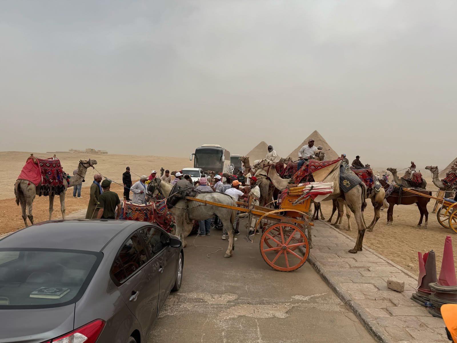 التشغيل التجريبي لمنطقة أهرامات الجيزة
