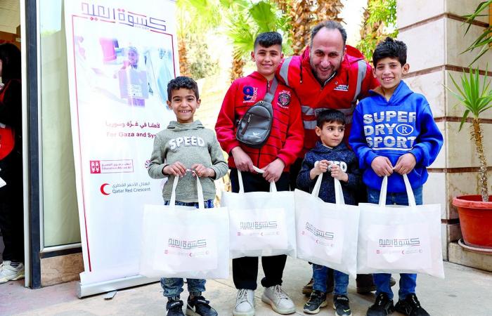 «التعليم فوق الجميع» و»الهلال القطري» و»صندوق قطر» يختتمون الحملة.. «كسوة العيد» تسعد أطفال غزة وسوريا