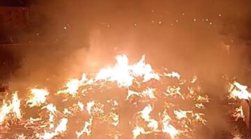 الحماية المدنية تدفع بـ10 سيارة إطفاء للسيطرة على حريق في مخزن أخشاب بالشرابية