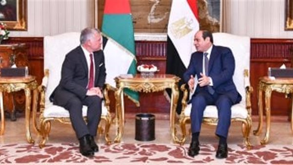 الرئيس السيسى وعاهل الأردن يؤكدان رفضهما القاطع لأى محاولات لتهجير الفلسطينيين الرئيس السيسى وعاهل الأردن يؤكدان رفضهما القاطع لأى محاولات لتهجير الفلسطينيين